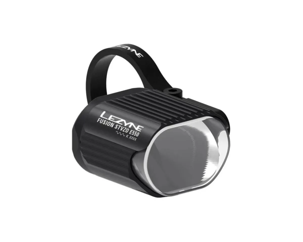 Lezyne E-Bike Parts|Bike Lights|E-Bike Fusion StVZO E500 Headlight (Black) (CNC Side Mount) (550 Lumens)