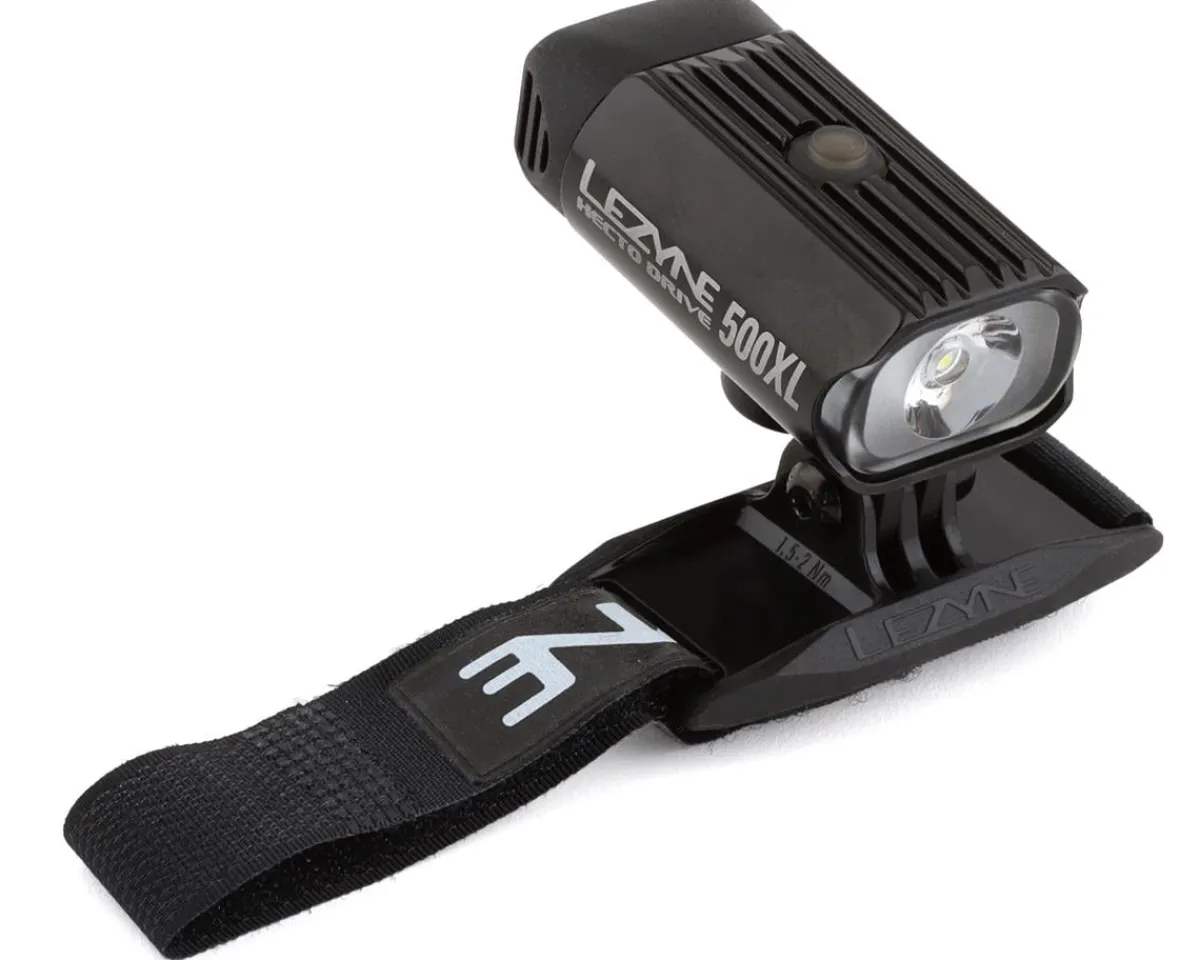 Lezyne Bike Lights|Hecto Drive 500XL Helmet Mount Headlight (Black) (500 Lumens)
