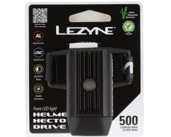 Lezyne Bike Lights|Hecto Drive 500XL Helmet Mount Headlight (Black) (500 Lumens)