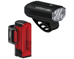 Lezyne Bike Lights|Lite Drive 1200+/ Strip Drive Pro 400+ Light Set (Black)