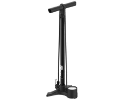 Lezyne Pumps & Co2|Pumps & Co2|Macro HP Floor Drive Floor Pump (Flat Black) (Dual Valve Pump Head) (Presta/Schrader Valve Compatible)