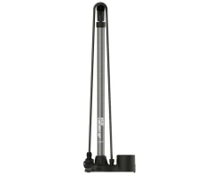 Lezyne Pumps & Co2|Pumps & Co2|Macro HP Floor Drive Floor Pump (Flat Grey) (Dual Valve Pump Head) (Presta/Schrader Valve Compatible)