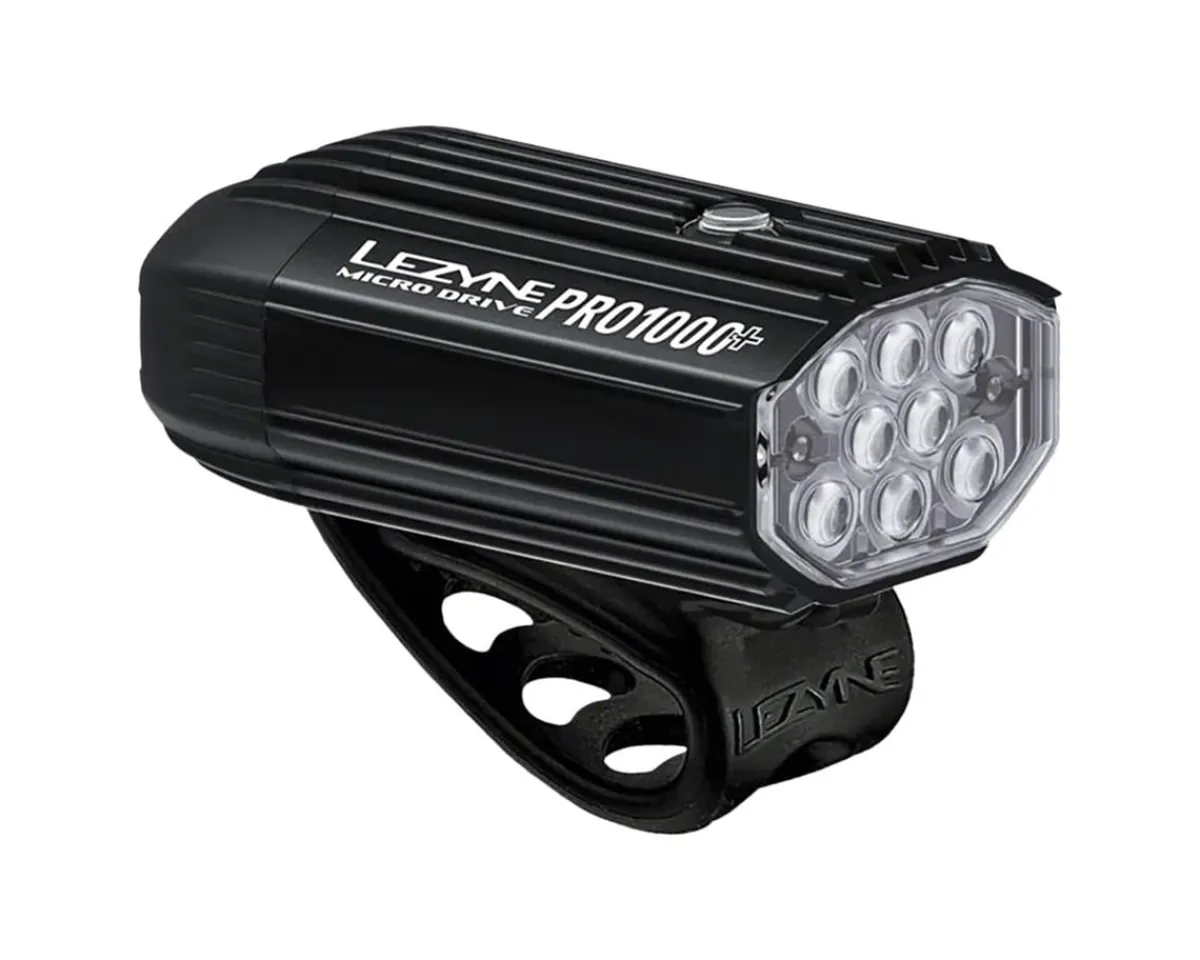 Lezyne Bike Lights|Micro Drive Pro 1000+ Front Headlight (Black) (1000 Lumens)