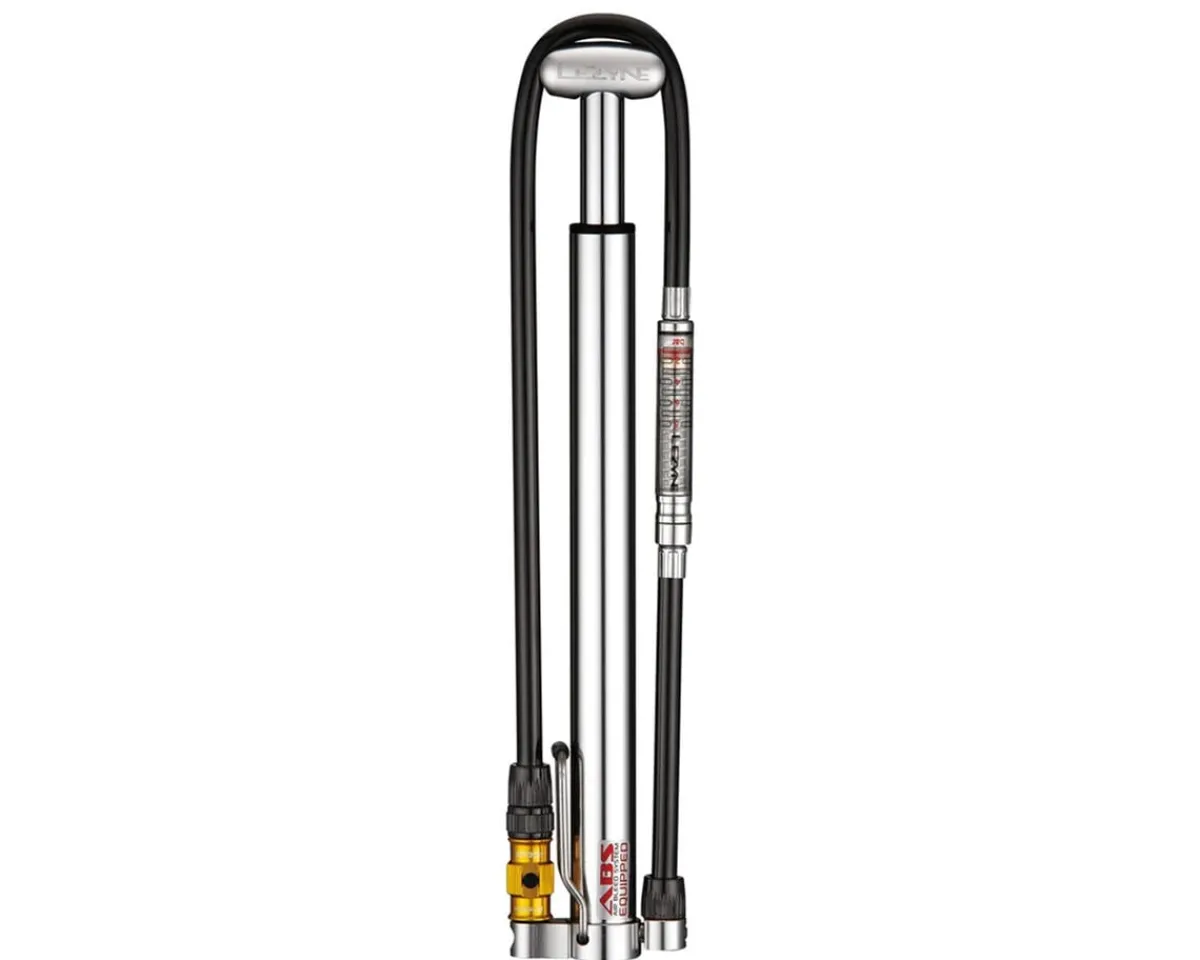 Lezyne Pumps & Co2|Pumps & Co2|Micro Floor Drive HPG Pump (Silver) (High Pressure w/Gauge)