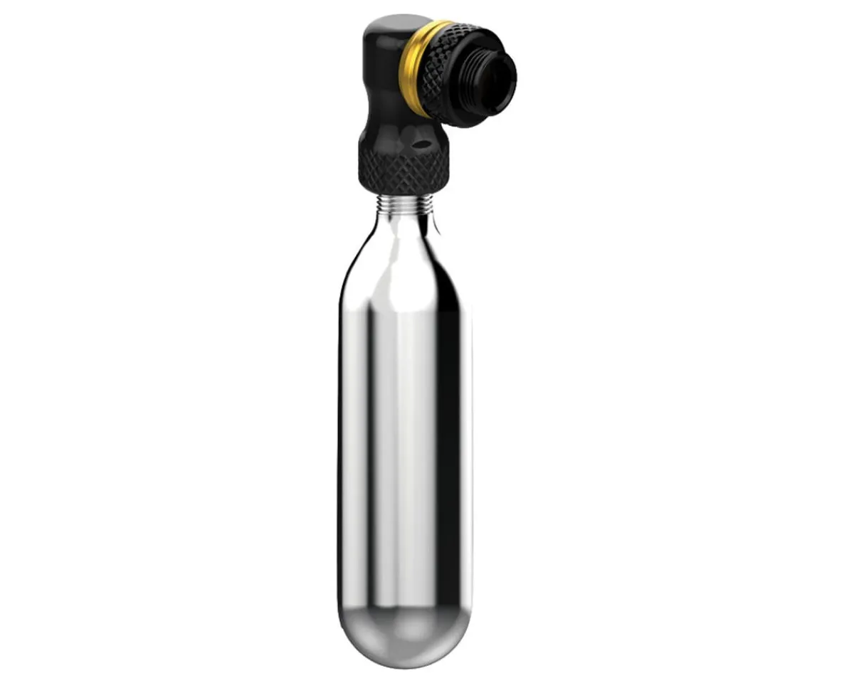 Lezyne Pumps & Co2|Pumps & Co2|Pocket Drive CO2 Mini Pump (Black/Gold) (w/ 16g CO2 Cartridge)