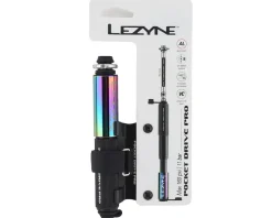 Lezyne Pumps & Co2|Pocket Drive Pro Mini Pump (Neo Metallic/Black)