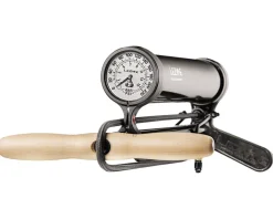 Lezyne Tubeless Tire Tools|Tubeless Accessories|Pressure Over Drive Floor Pump (Black) (Analog Gauge)