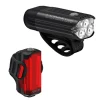 Lezyne Bike Computers|Bike Lights|React Drive Headlight/Radar Drive Tail Light Set (Matte Black) (1200/300 Lumens)