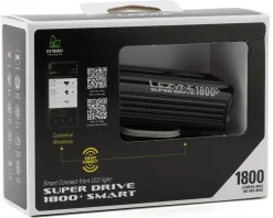 Lezyne Bike Lights|Super Drive 1800+ Smart Headlight (Black) (1800 Lumens)