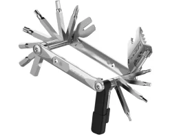 Lezyne Tubeless Tire Tools|Tubeless Accessories|Super SV Tubeless Multi-Tool (Silver) (23 Tools)