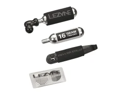 Lezyne Pumps & Co2|Pumps & Co2|Twin Speed Drive CO2 Inflator & Tire Repair Kit (Black) (Inflator, Patch Kit, Tire Levers, & CO2 Cartridges)
