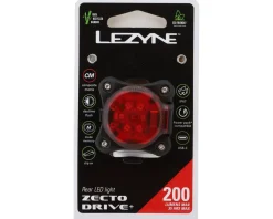 Lezyne Bike Lights|Zecto Drive 200+ Tail Light (Black) (200 Lumens)