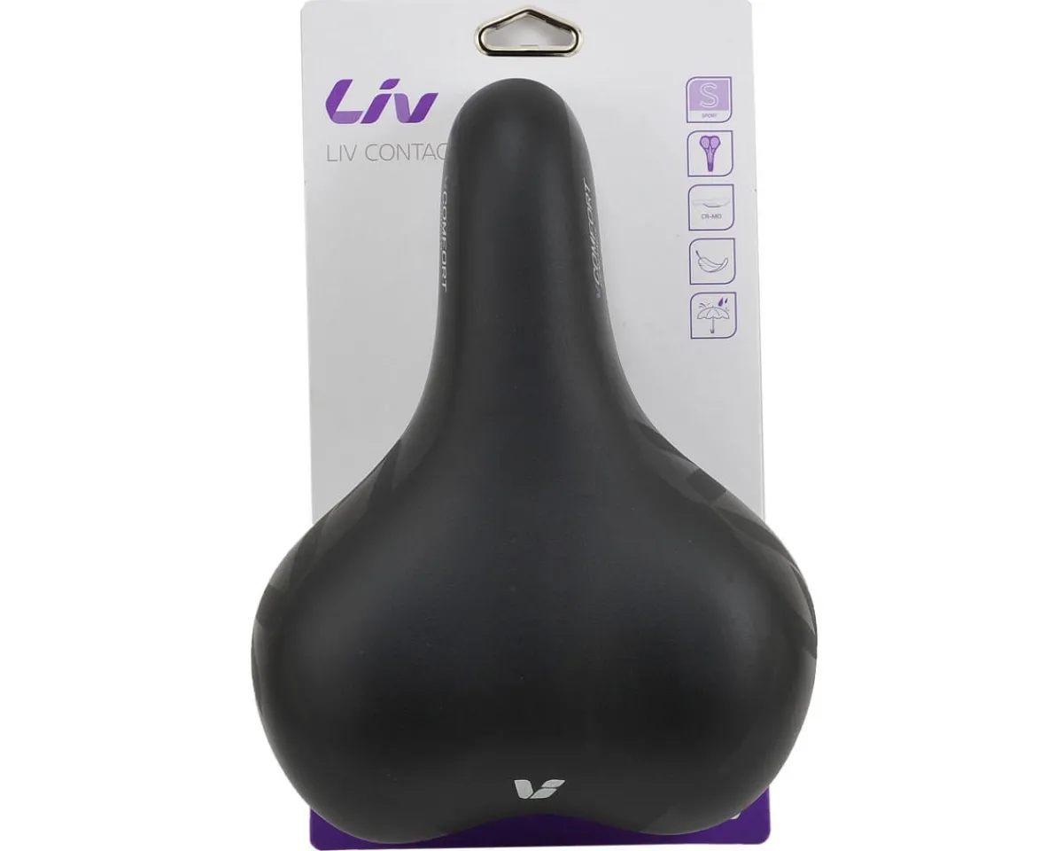 Liv Saddles & Seats|Contact Comfort Women's Saddle (Black) (Chromoly Rails)