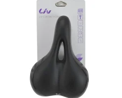 Liv Saddles & Seats|Contact Comfort+ Women's Saddle (Black) (Chromoly Rails)
