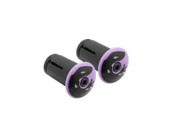 Lizard Skins Grips & Handlebar Tape|Handlebar Plugs (Purple) (Pair)