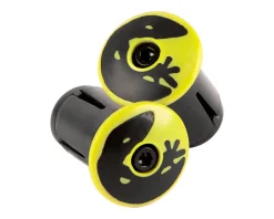 Lizard Skins Grips & Handlebar Tape|Handlebar Plugs (Neon Yellow) (Pair)