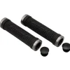 Lizard Skins Grips & Handlebar Tape|Peaty Lock-On Grips (Black)