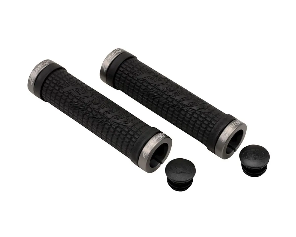 Lizard Skins Grips & Handlebar Tape|Peaty Lock-On Grips (Black)