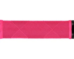 Lizard Skins Grips & Handlebar Tape|Strata Lock-On Grips (Neon Pink)