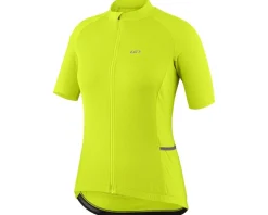 Louis Garneau Women'S|High Vis & Reflective|Women's Beeze 4 Short Sleeve Jersey (Bright Yellow) (S)