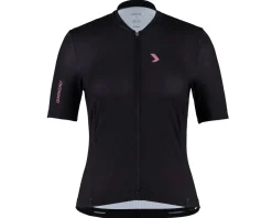 Louis Garneau Holiday Shopping|Summer Essentials|Women's Classic Eco Short Sleeve Jersey (Black/Antic Pink) (L)