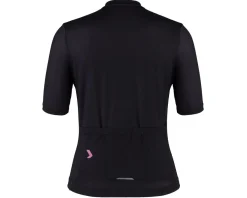 Louis Garneau Holiday Shopping|Summer Essentials|Women's Classic Eco Short Sleeve Jersey (Black/Antic Pink) (L)