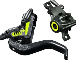 Magura Brakes|MT8 SL Carbon Hydraulic Disc Brake (Carbon/Yellow) (Post Mount) (Left or Right) (Caliper Included)