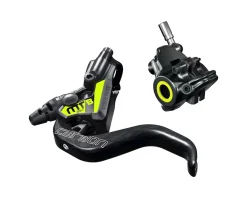 Magura Brakes|MT8 SL Disc Brake & Lever (Grey/Yellow) (Front or Rear) (Hydraulic) (Flat Mount)