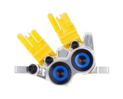 Magura Brakes|MT Trail SL Disc Brake Caliper (Chrome/Blue) (Front) (Post Mount) (4-Piston)