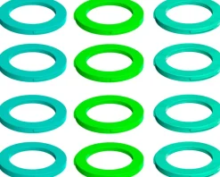 Magura Brakes|4-Piston Caliper Colored Cover Kit for One Caliper (Neon Green, Cyan, Mint)