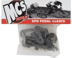 MCS Shoes|Pedals & Cleats|SPD Pedal Cleat Kit (Black)
