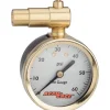 Meiser Pumps & Co2|Pumps & Co2|Presta-Valve Dial Gauge w/ Pressure Relief (60psi)