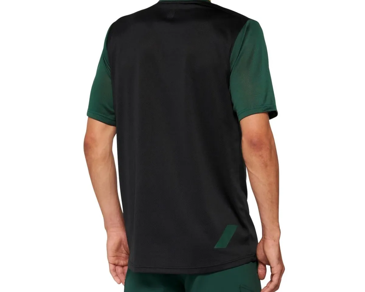 1 Clothing Sale|Jerseys|00% Men's Ridecamp Short Sleeve Jersey (Black/Forest Green) (S)