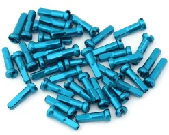 Merritt Wheels & Parts|14G Alloy Nipples (Light Blue) (Bag of 40)