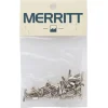 Merritt Wheels & Parts|14G Brass Nipples (Silver) (Bag of 40)