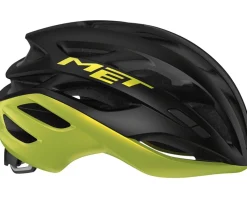 Met Helmets|Helmets|Estro MIPS Hel (Gloss Black/Lime Yellow allic) (S)