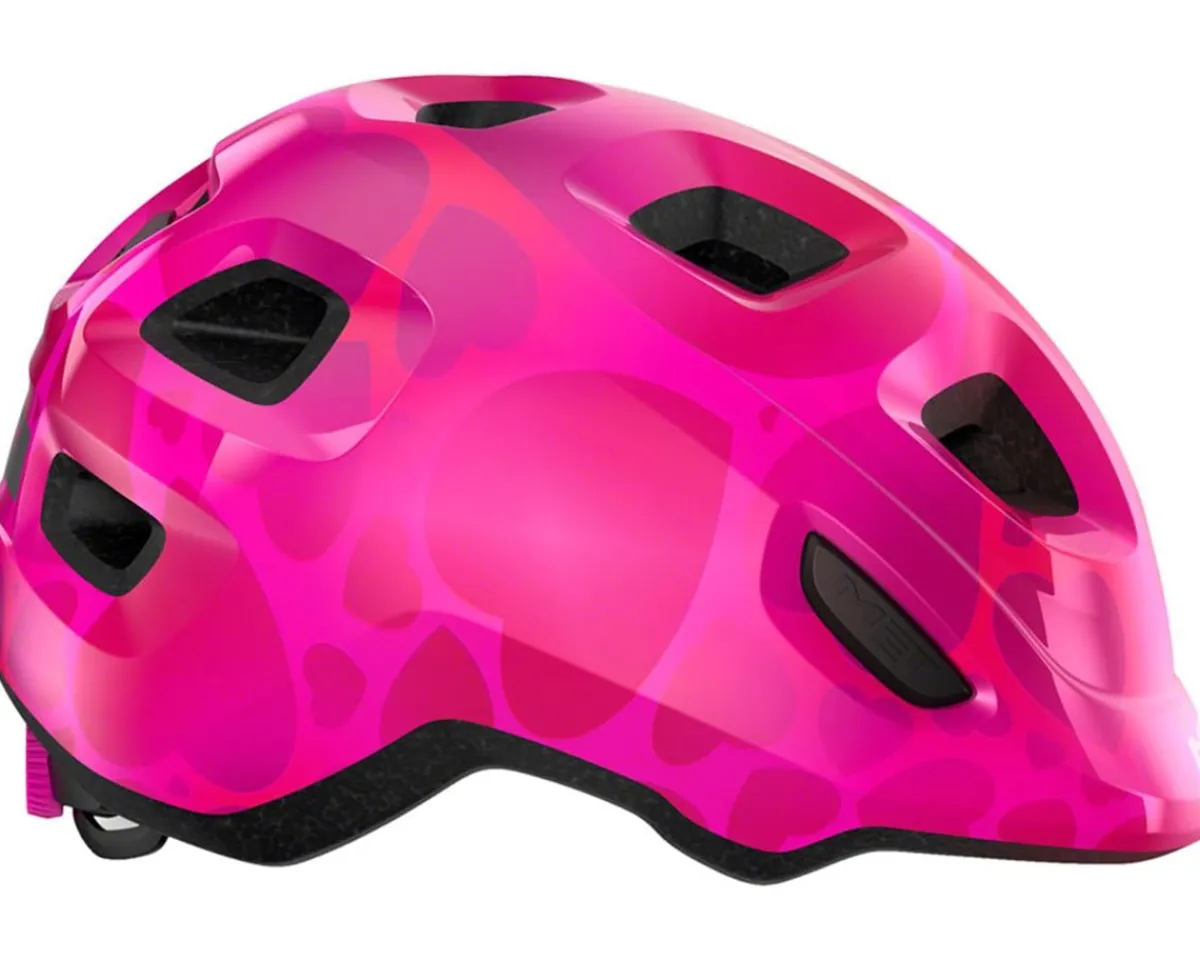 Met Helmets|Youth & Kids|Hooray MIPS Kids Hel (Pink Hearts) (Youth S)