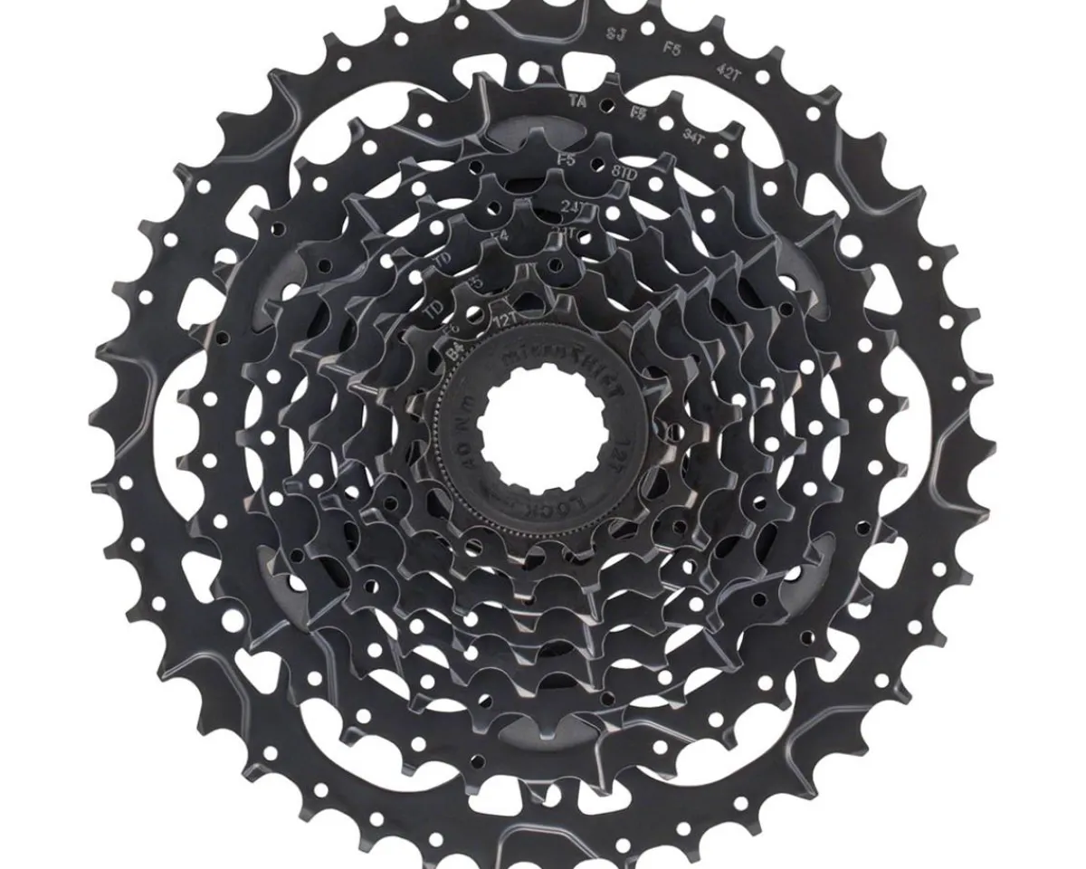 Microshift Cassettes|Acolyte Cassette (Black) (8 Speed) (Shimano HG) (12-42T)