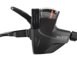 Microshift Shifters|ADVENT Quick Trigger Pro Shifter w/Gear Indicator (Black) (Right) (1 x 9 Speed)