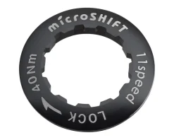 Microshift Wheels & Parts|Cassettes|Alloy Cassette Lockring (Black) (11 Speed)