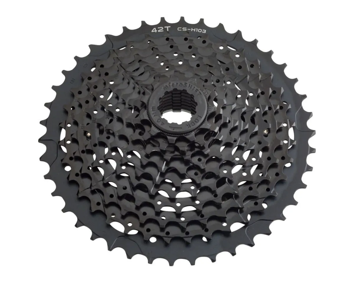 Microshift Cassettes|H10 Cassette (Black) (10 Speed) (11-42T)