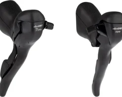 Microshift Brakes|Shifters|R7 Drop Bar Brake/Shifter Levers (Black) (Pair) (3 x 7 Speed) (Standard Reach) (Shimano Compatible)