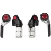 Microshift Shifters|Road Bar End Shifters (Silver/Red) (Pair) (2/3 x 10 Speed) (Shimano Compatible)
