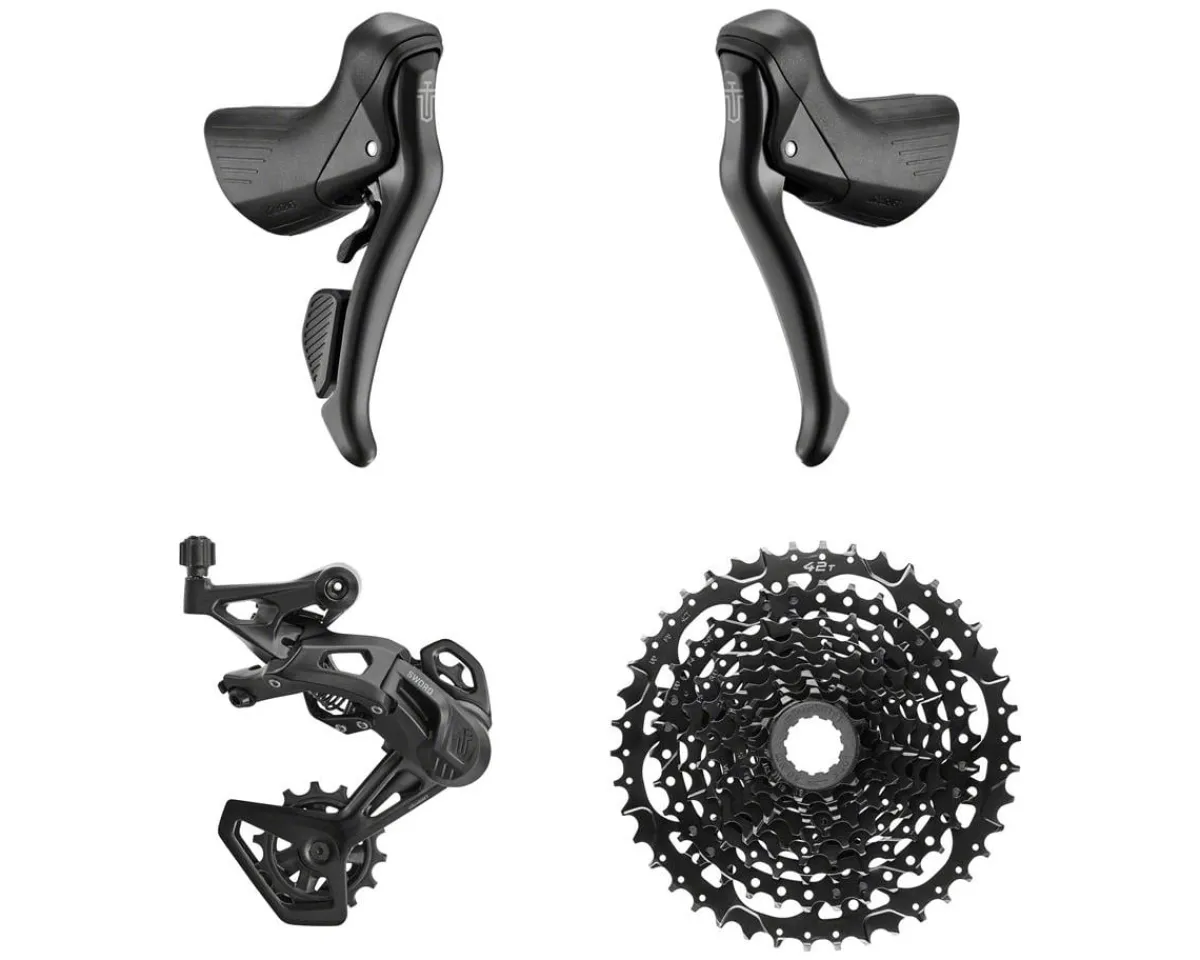 Microshift Groupsets|Sword Black 1x Groupset (1 x 9 Speed) (11-42T)