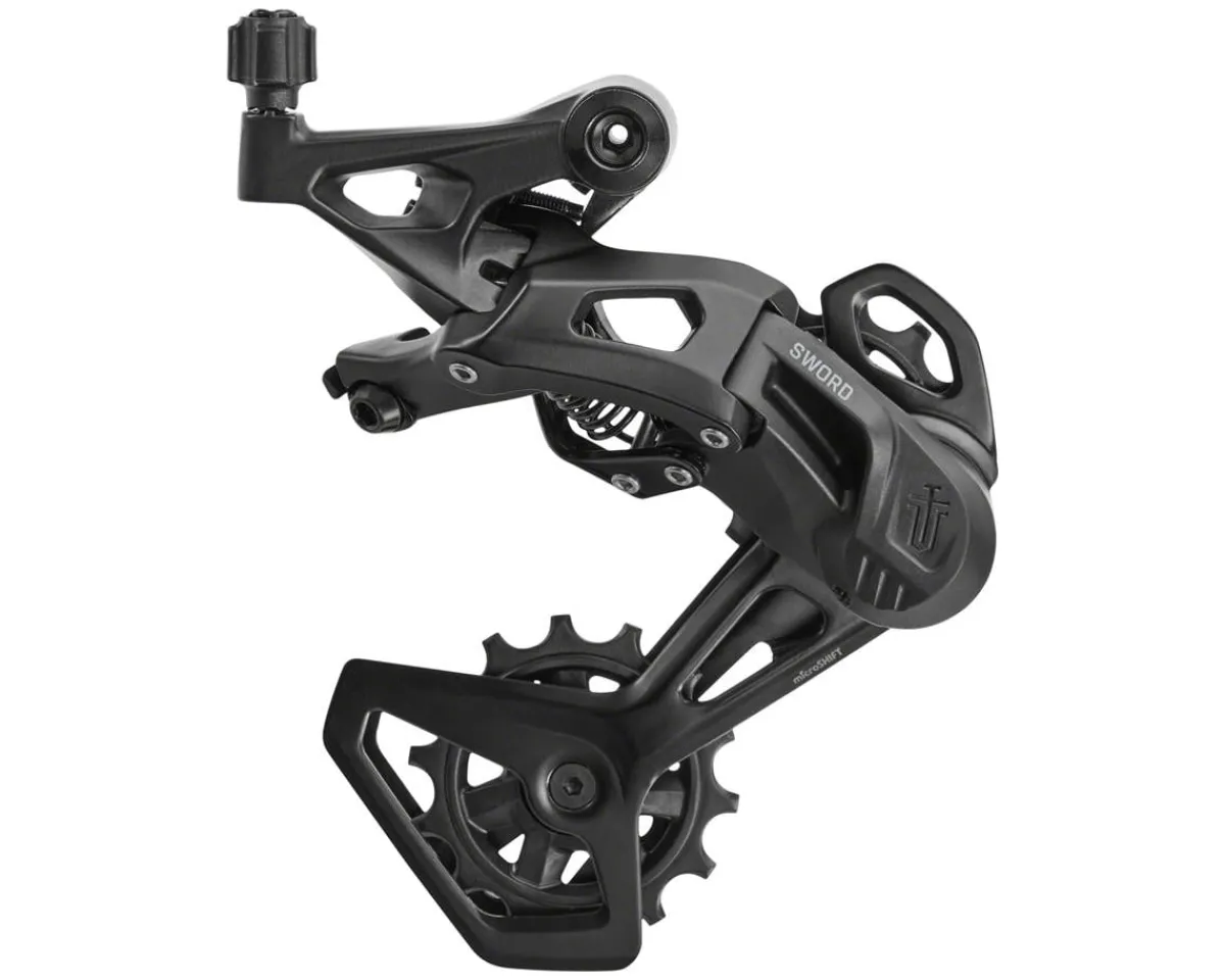 Microshift Derailleurs & Parts|Sword Black 1x Rear Derailleur (Black) (9/10 Speed) (Medium Cage)