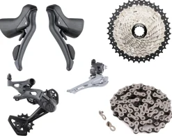 Microshift Groupsets|Sword 2x Gravel Groupset (Black) (2 x 10 Speed)