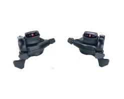 Microshift Shifters|TS71 Thumb-Tap Trigger Shifters (Black) (Pair) (3 x 8 Speed)