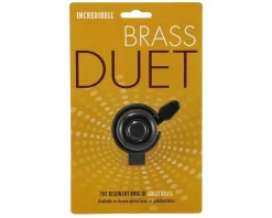 Mirrycle Mounts & Handlebar Accessories|Incredibell Brass Duet Bicycle Bell (Black)