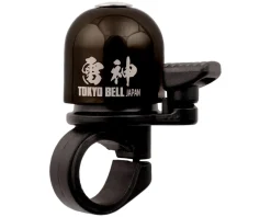 Mirrycle Mounts & Handlebar Accessories|Incredibell Raijin Brass Bell (Glossy Black)