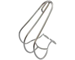 MKS Pedals & Cleats|Stainless Steel Cage Toe Clips (Silver) (Pair) (L)
